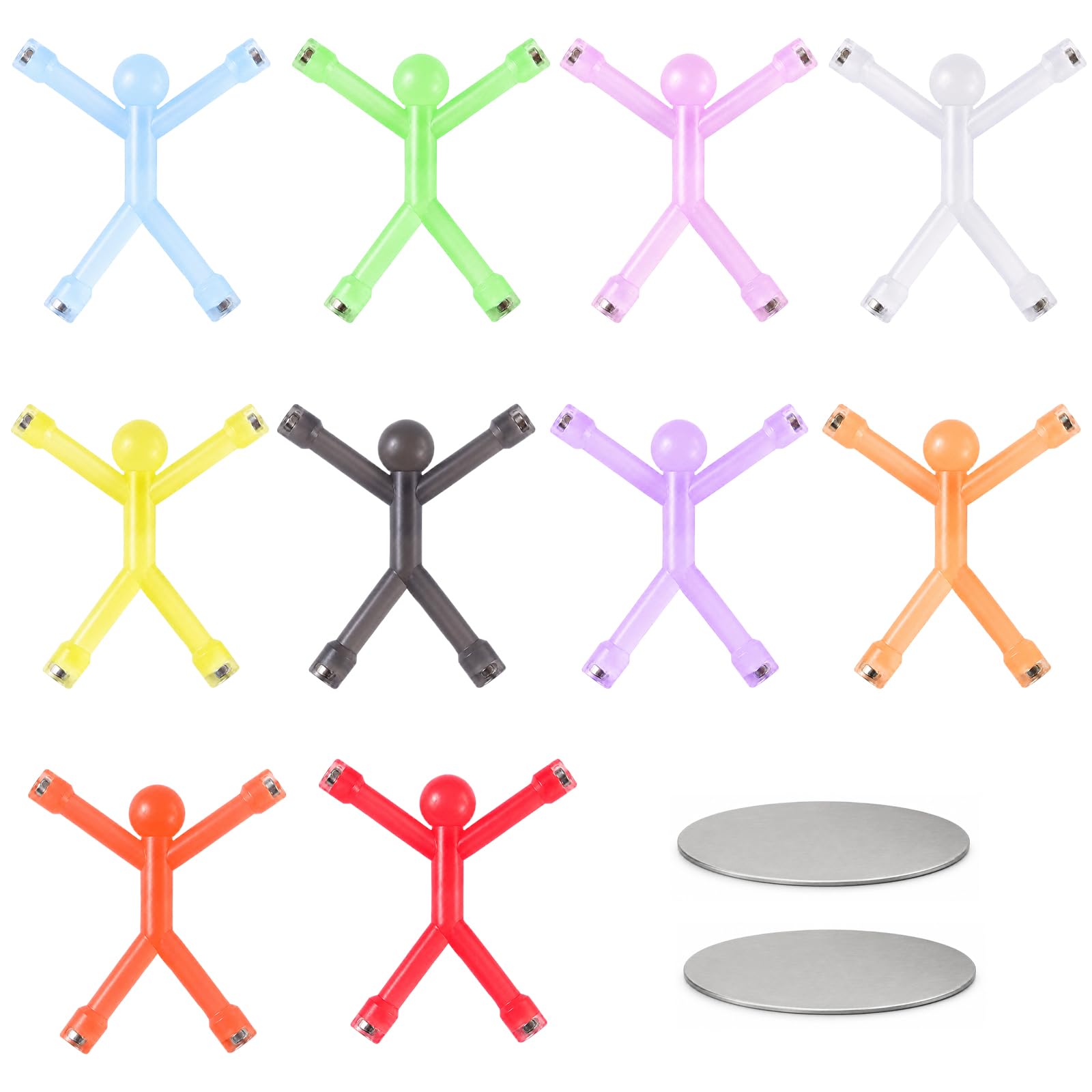 KASURE 10PCS Magnetic Men Fidget Toys for Kids, Magnetic Fidget Travel Toys