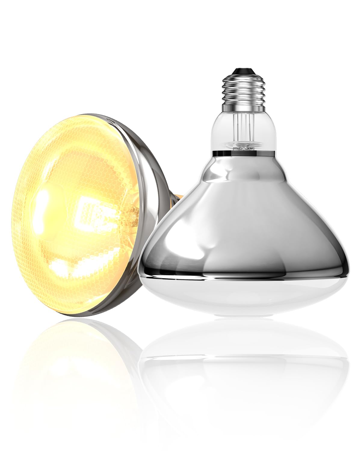 HeatingLux E27 Heat Bulb for Poultry Heat Lamp,Food Heat Lamp, Catering Lamp Light Bulb, Heat Lamp Bulb for Brooding, Chicks, Puppies(AC220-240V)