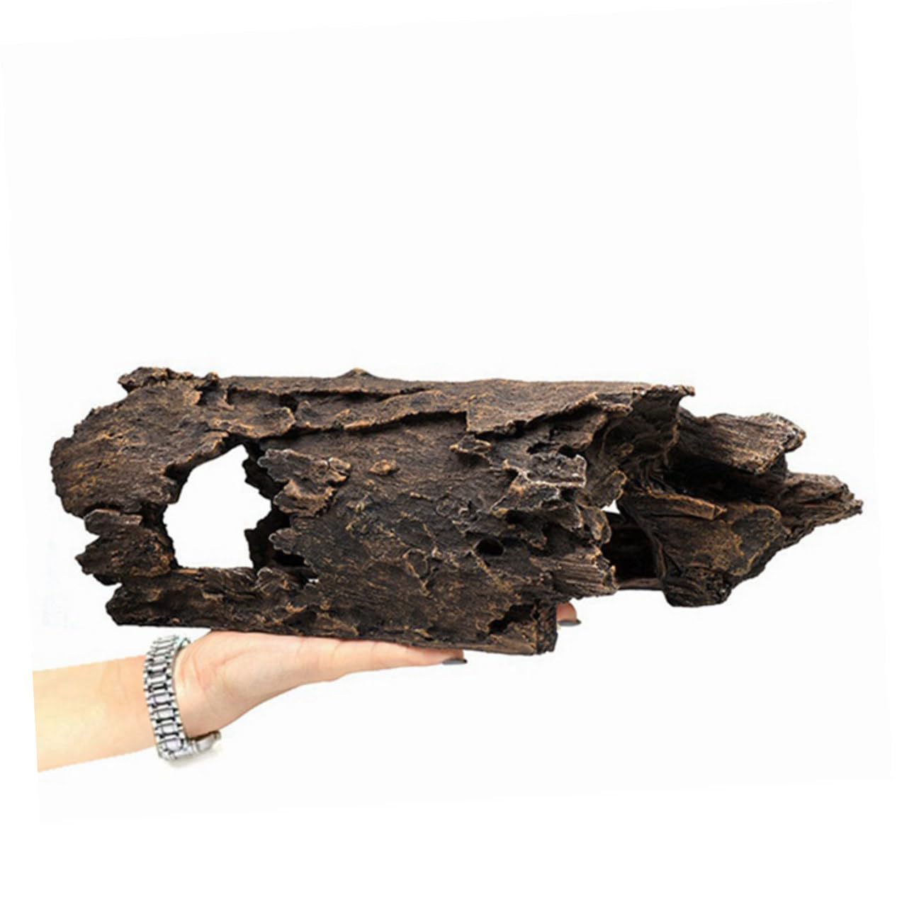 Künstlicher Baumstamm aus Kunstharz, Realistisch, Kompakt für Aquarien