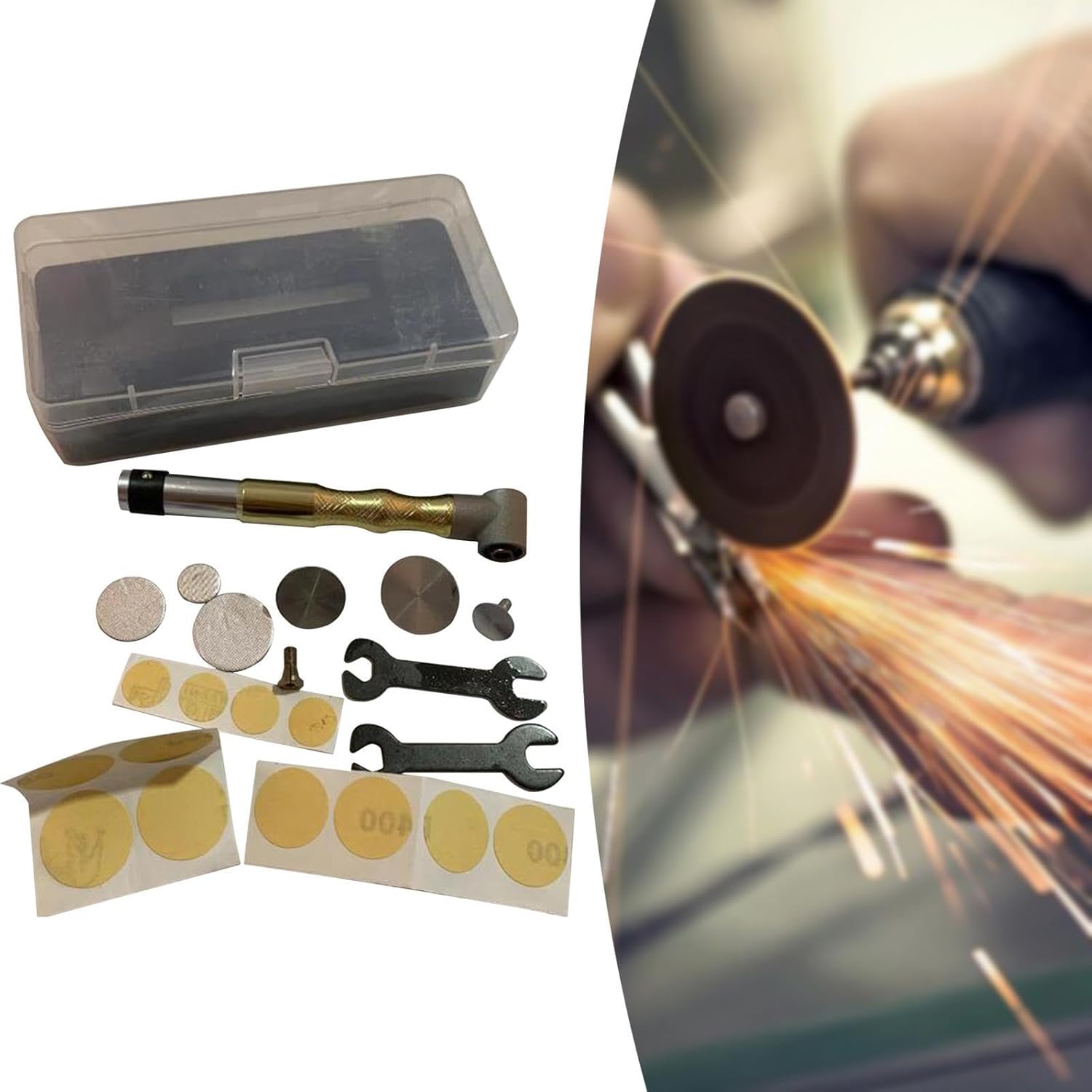 Ergonomic Handpiece Set: Advanced Rotary Tool for Artistic Creations, Gold 3.175mm Chuck/1560(Gold 3.175mm Chuck)