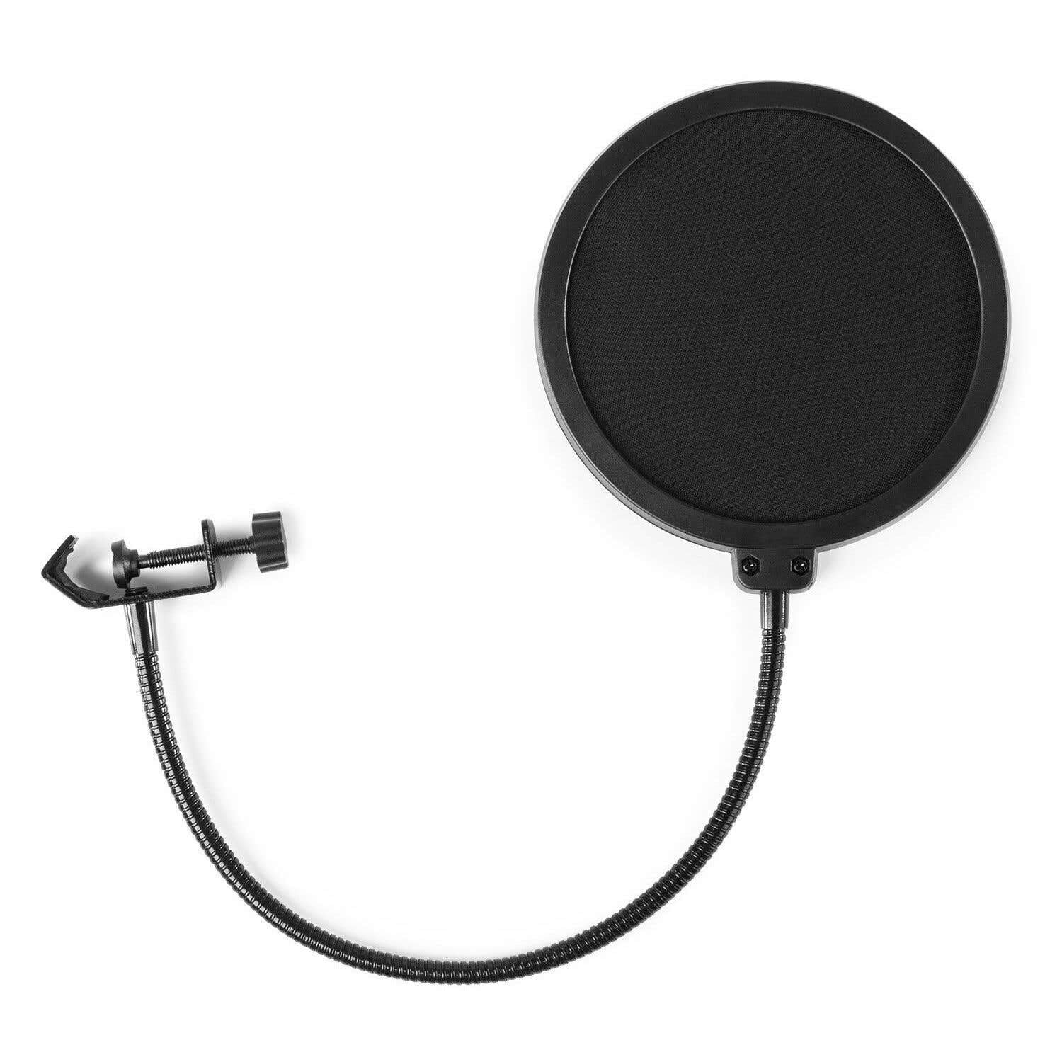 Vonyx CMTS300 USB-Kondensatormikrofon mit Tischständer, Shockmount, Poppfilter und Windschutz - schwarz