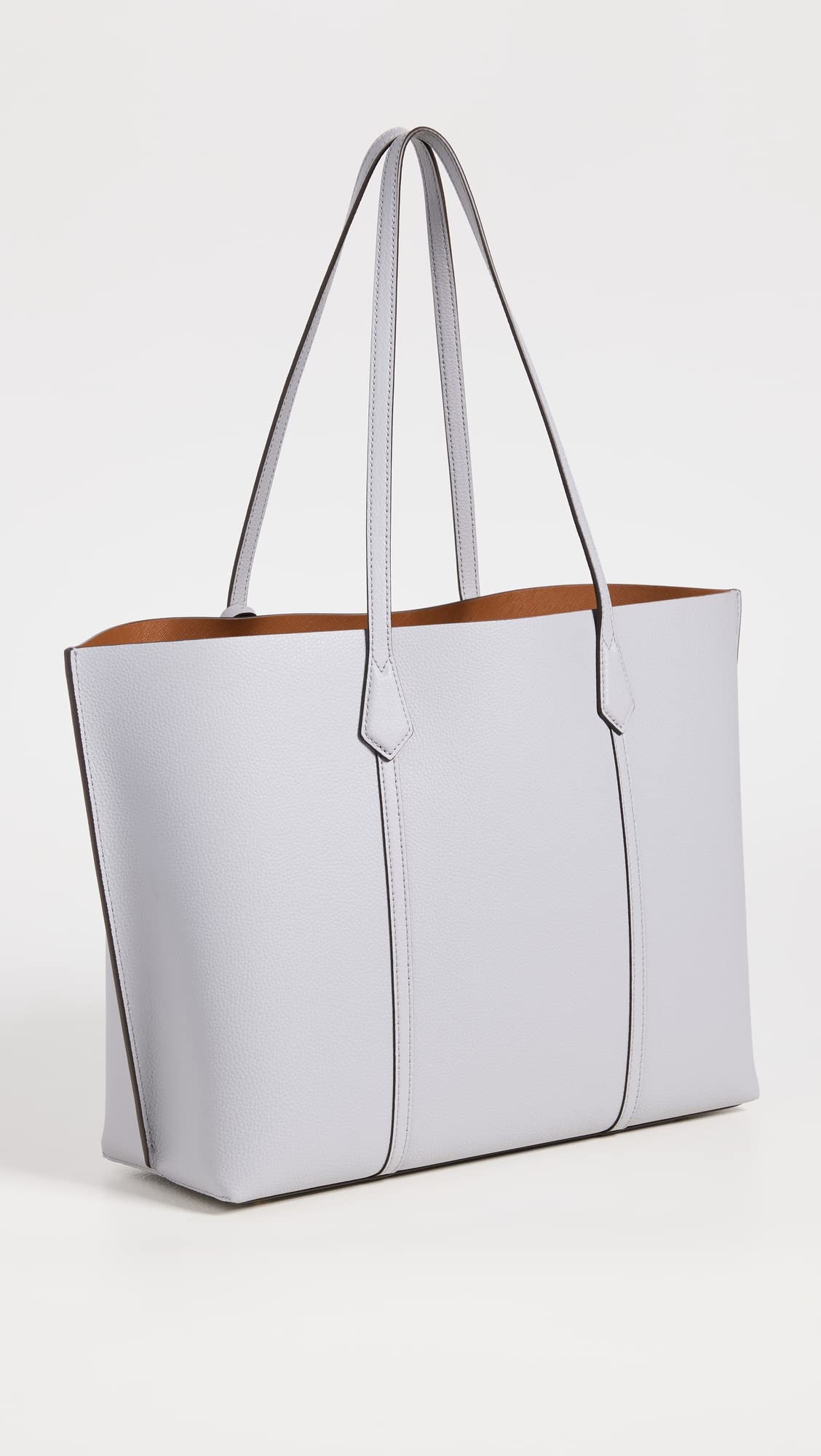 Tory Burch Women's New Ivory Triple Compartment Perry Leather Tote Handbag