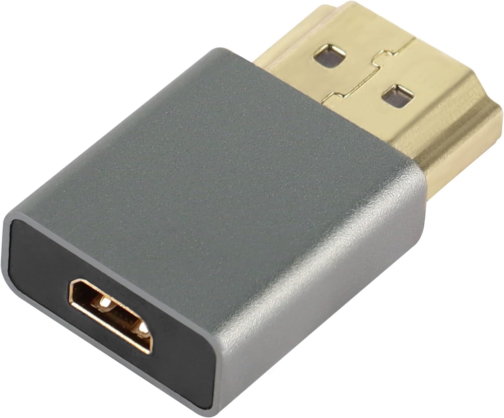 QIANRENON Micro HDMI to HDMI Converter Adapter Gold Plated HDMI Male to Micro HDMI Female Extender Adapter 4K 3D@60Hz