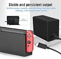 Vista 4 de Cargador de interruptor para interruptor NS interruptor OLEDSwitch Lite 15 V26 A fuente de alimentación rápida de 5 V 15 A para interruptor