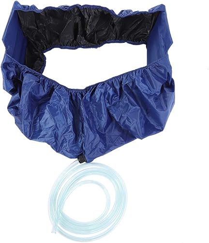 Bolsa impermeable con salida de drenaje y placas de soporte en ambos lados, bolsa de servicio de aire acondicionado de montaje en pared, campana de