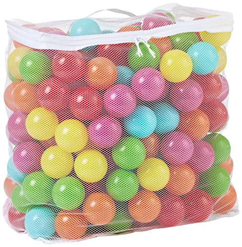 Image of BalanceFrom 2.3-Inch Phthalate Free BPA Free Non-Toxic Crush Proof Play Balls Pit Balls- 6 Bright Colors in Reusable and Durable Storage Mesh Bag with