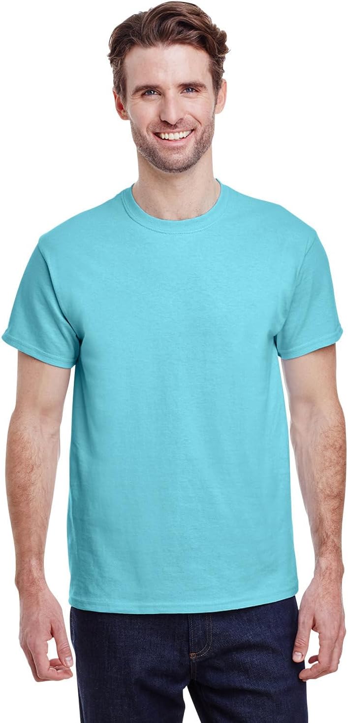 BeautiQueoosMens Soft Cotton Premium T-Shirts Crew Neck Short Sleeves Classic Fit Breathable Tees