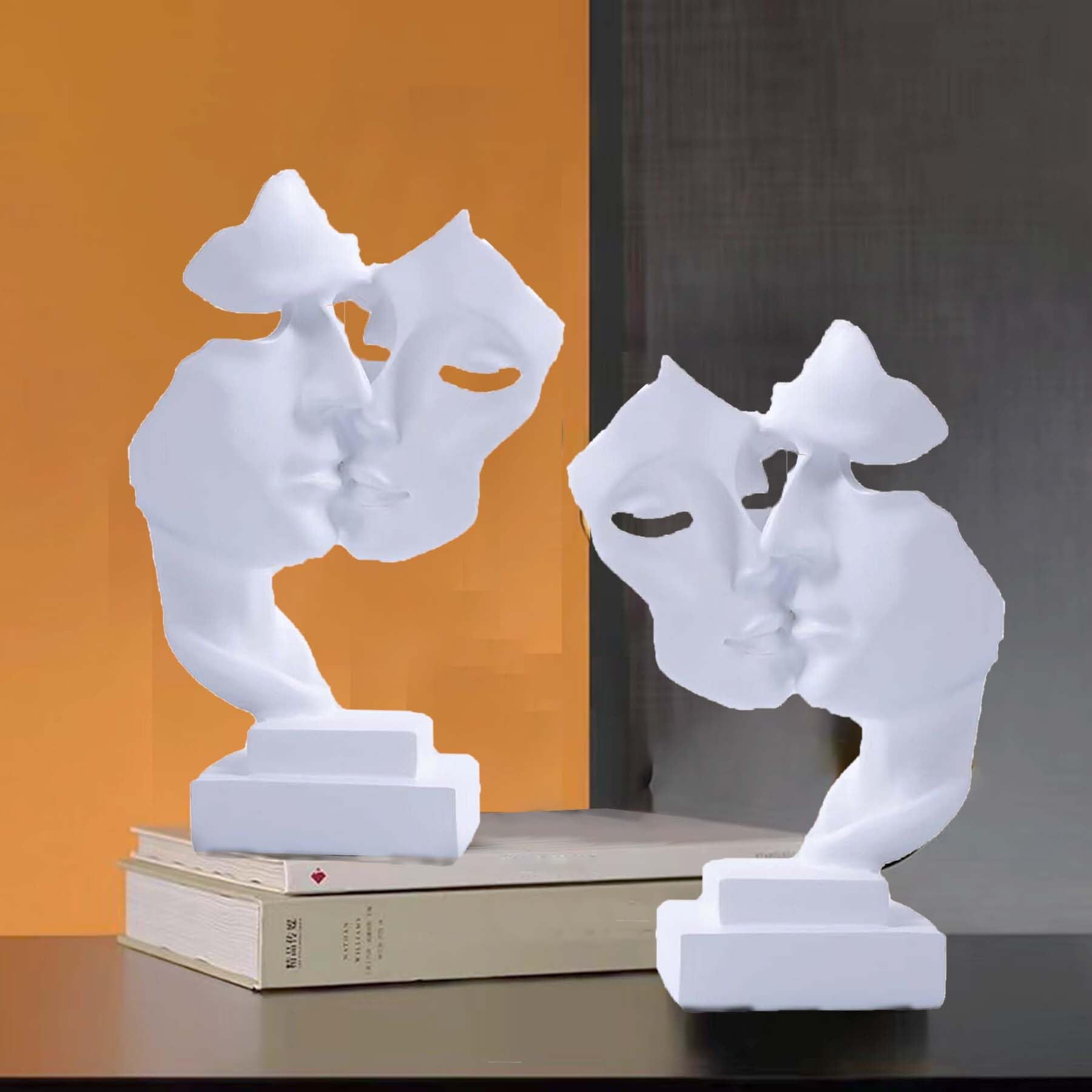 Scultura Decorativa Moderna in Resina, Posizionamento Stabile, Adatta per la Decorazione di Stanza, Bar, Ufficio (Femmina)
