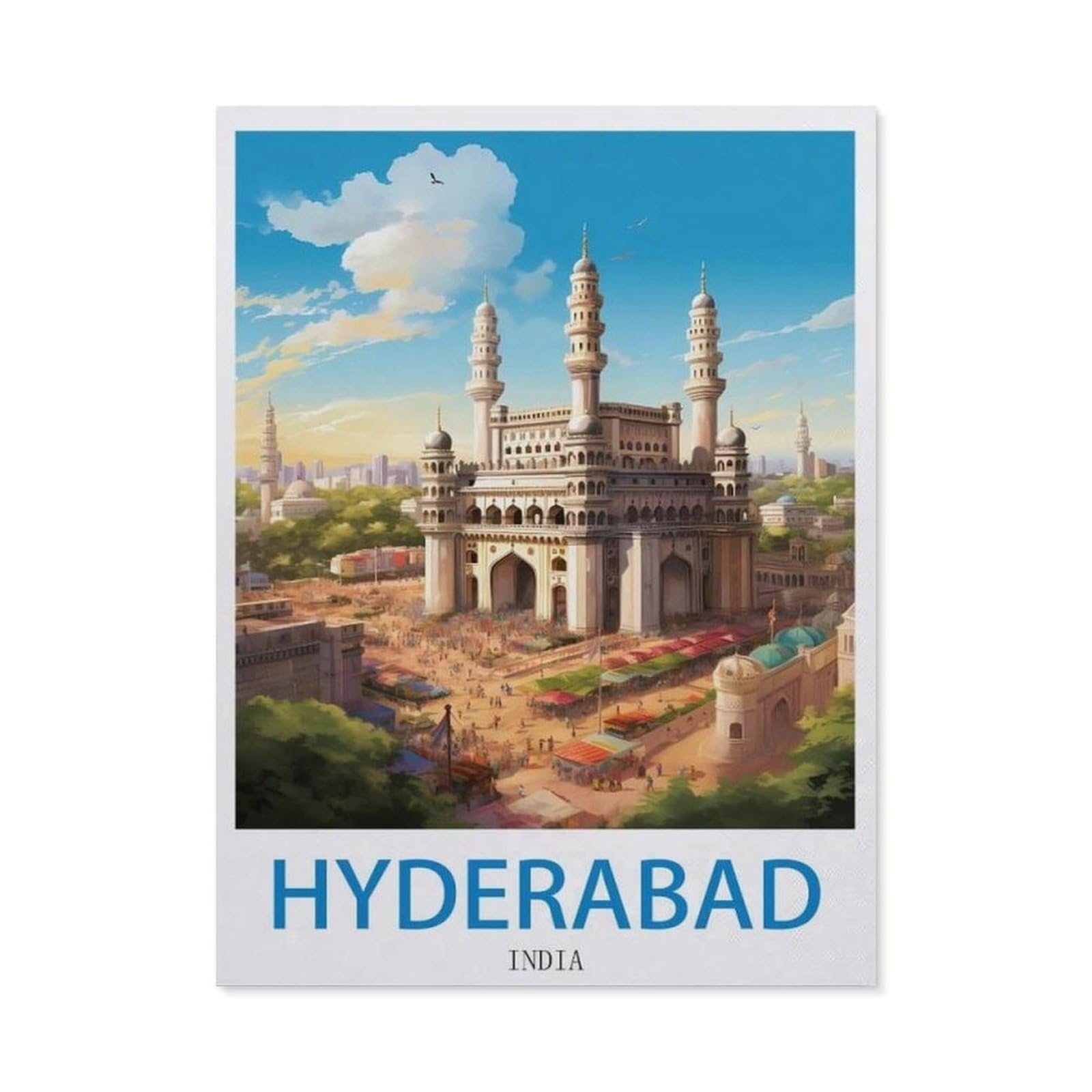 Metal Signs，Hyderabad India(15x30cm）