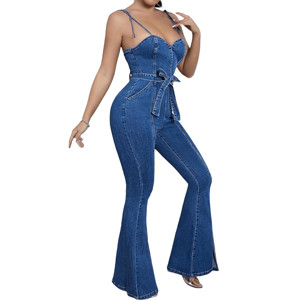 【INCHANT ME】[StrapSET] Denim Bustier Long Flared One Piece INCHANT ME】[StrapSET] Denim Bustier Long Flared One Piece