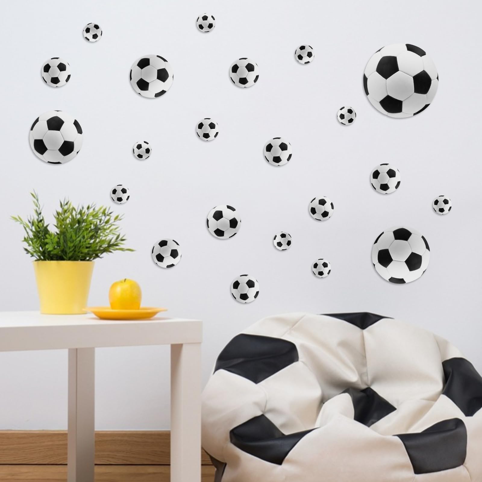 63-teilige Fußball Aufkleber - Wanddekoration Für Kinderzimmer