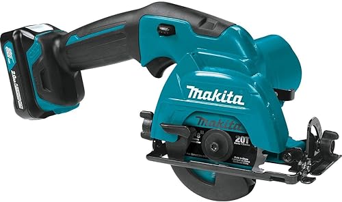 Miniatura 3 de Makita SH02R1 Sierra circular inalámbrica de iones de litio Max CXT de 12 V, 3-38" (8.57 cm) Kit con fuente de alimentación inalámbrica ADP06 de