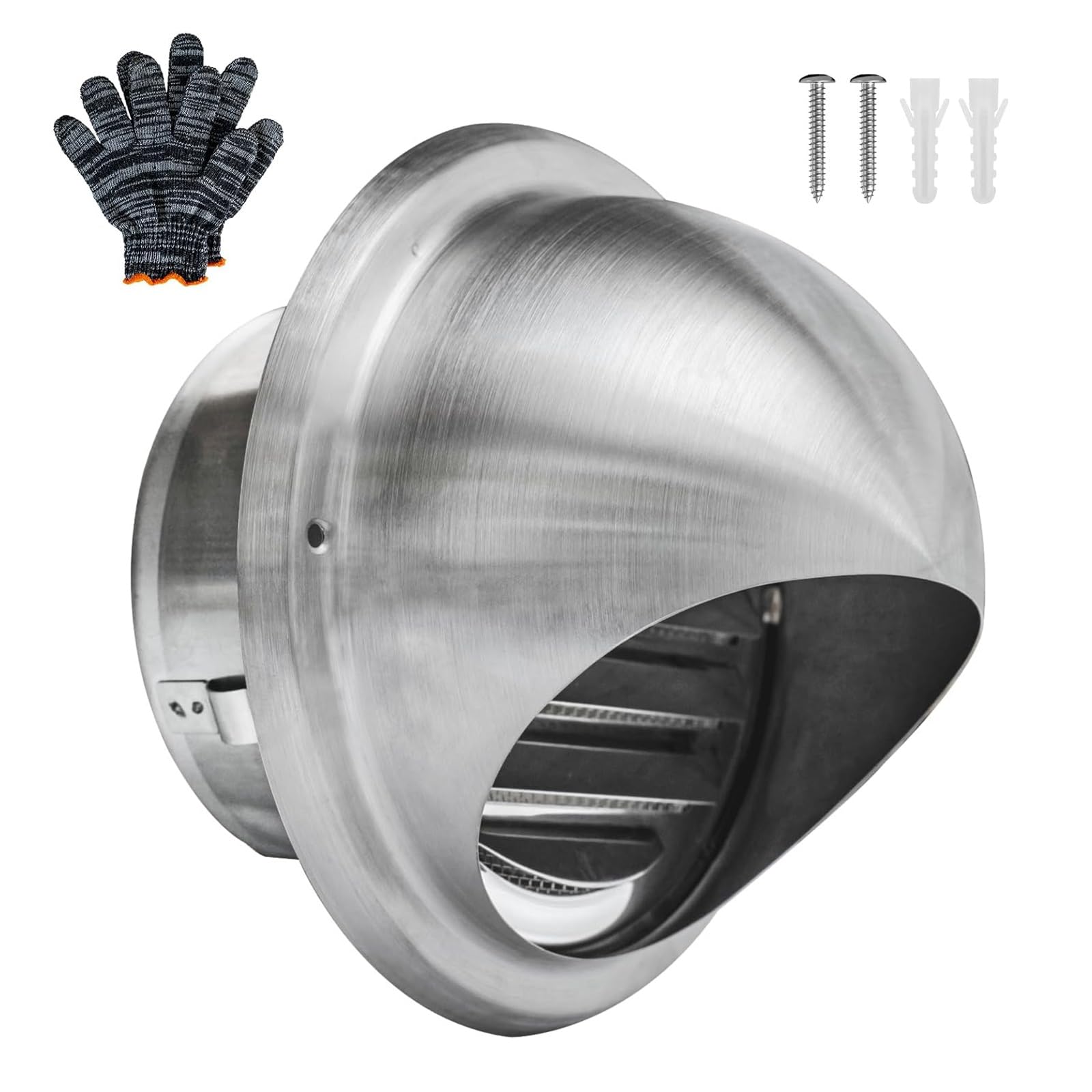 Sortie d'air d&eacute;coration murale ronde en inox 250mm pour &eacute;liminer les odeurs de cuisine
