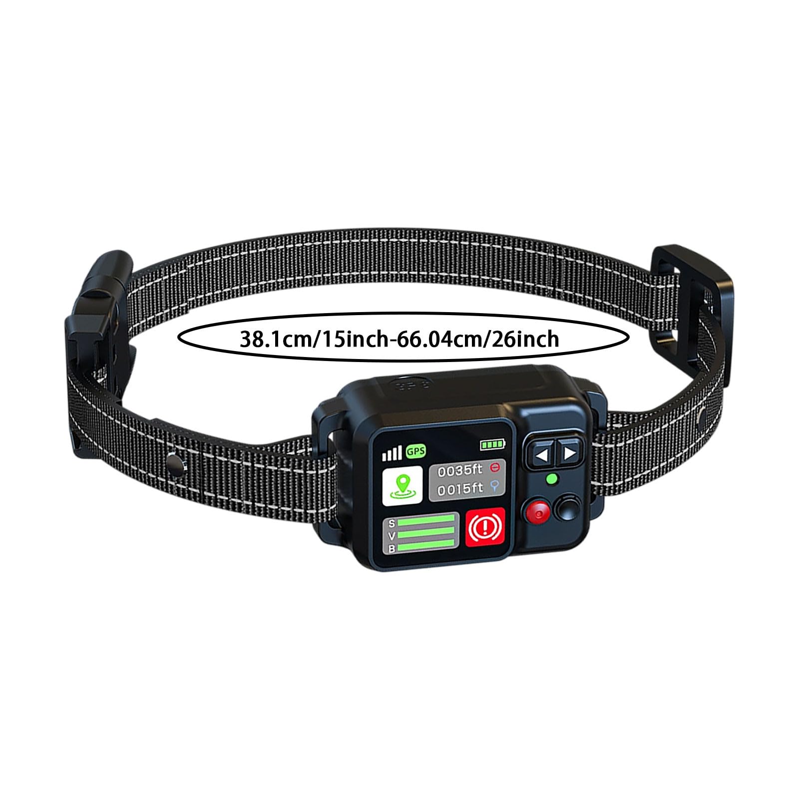 2026 Clôture pour chien sans fil avec collier Clôture circulaire jusqu'à 2000 m Mode de positionnement pour l'extérieur (noir, 22 x 10 x 5 cm)
