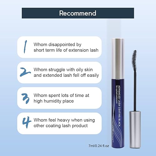 Miniatura 3 de Advanced Lash Coating BlackProtective - Extensiones de pestañas duraderas de 0.2 fl oz 0.24 fl oz (negro)