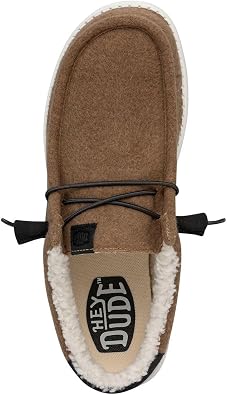 HEYDUDE Men's Wally Warmth Slip On Loafer | Faux Shearling Collar