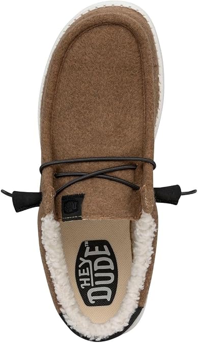 HEYDUDE Men's Wally Warmth Slip On Loafer | Faux Shearling Collar