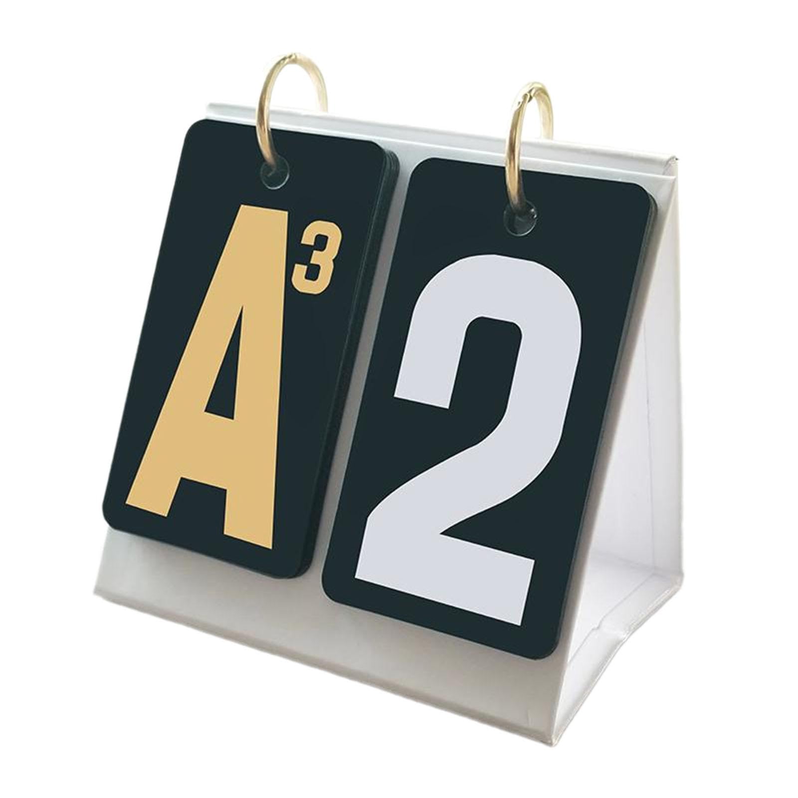 Fashion My Day Flip Scoreboard for Card Game Desktop Professional Guandan Game Score Keeper Black | Other Sporting Goods-image-48