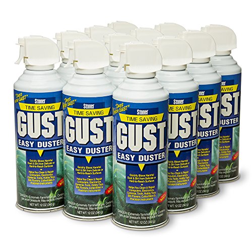 Stoner Car Care 94203-12PK GUST Easy Air Duster - 144-Fluid Ounces 12-Pack