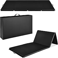 Best Choice Products 10x4ft 2in Thick Folding Gym Mat - 4-Panel Gymnastics Yoga Martial Arts Exercise Mat with Handles