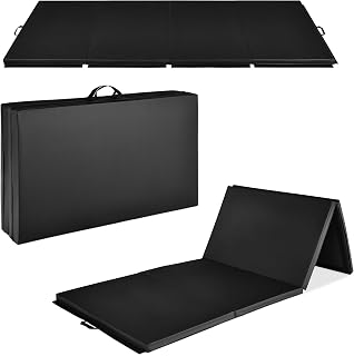 Best Choice Products 10x4ft 2in Thick Folding Gym Mat - 4-Panel Gymnastics Yoga Martial Arts Exercise Mat with Handles