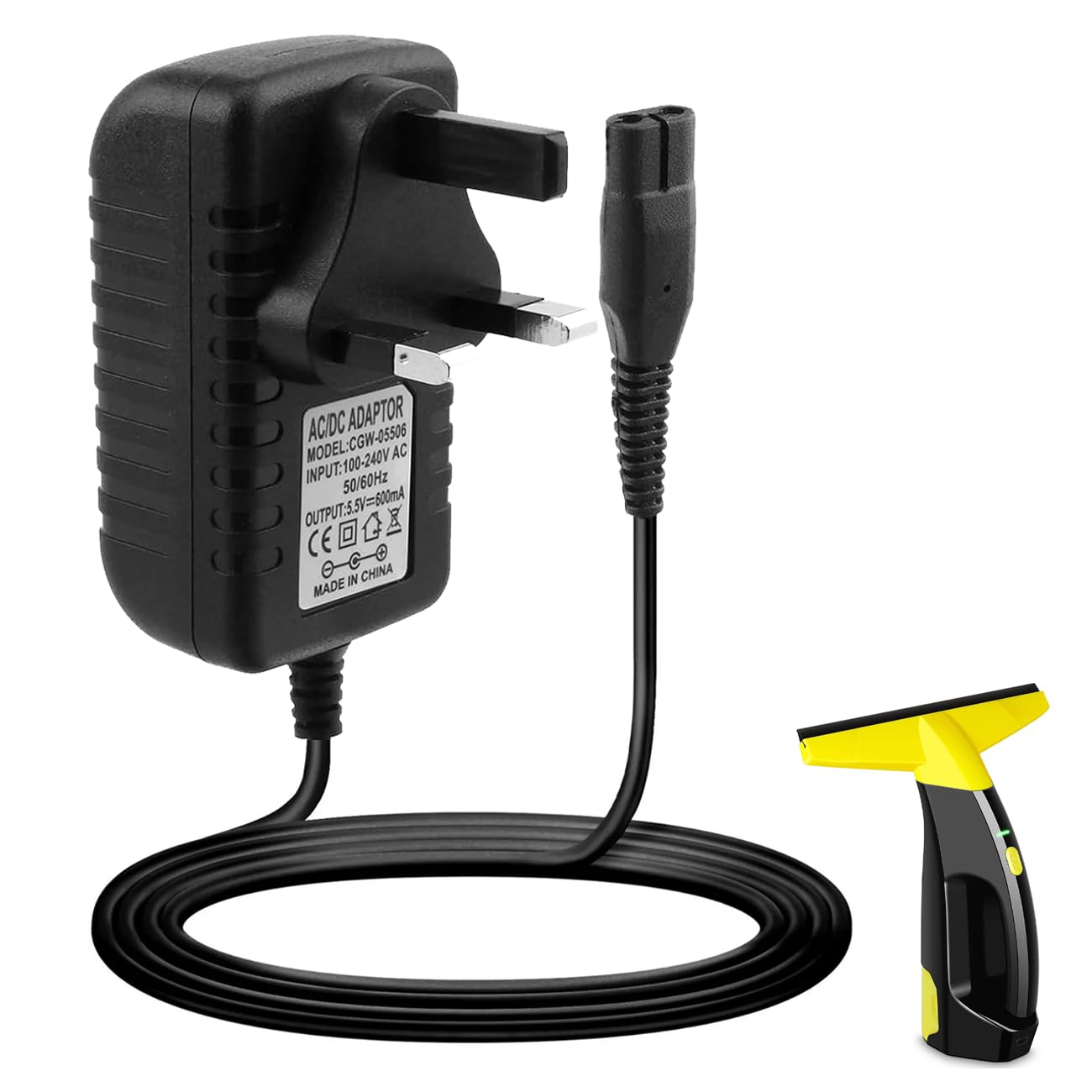 5.5V Replacement Charger for Karcher Window Vac Cleaner WV2, WV 2 Premium 2nd Generation, WV5 Premium 2nd Generation, WV51