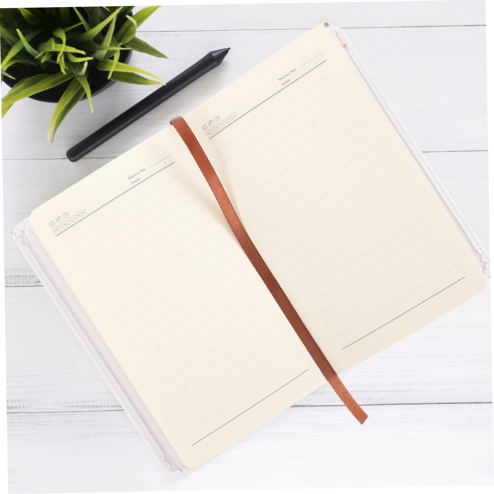 jojofuny 5 Pièces Carnet de Notes Cuir PU Sublimation Couverture Résistante Cahier de Bureau pour Conférence Journal de Planification Pratique
