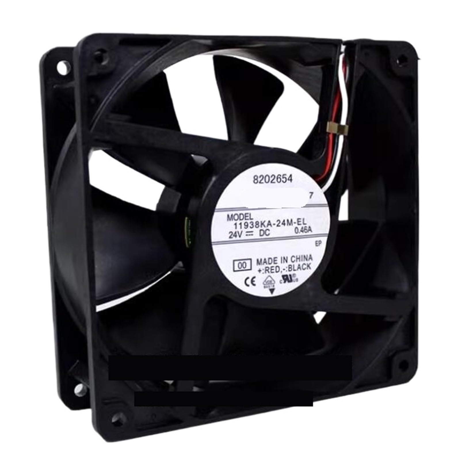 WEUSANXPL 11938KA-24M-EL DC 24V 0.46A 120x120x38mm 3-Wire Cooling Fan