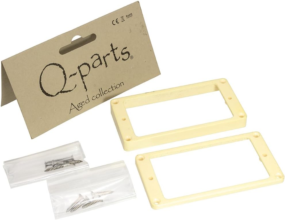 Aged Collection Neck & Bridge Humbucker Mounting Rings, Aged Cream