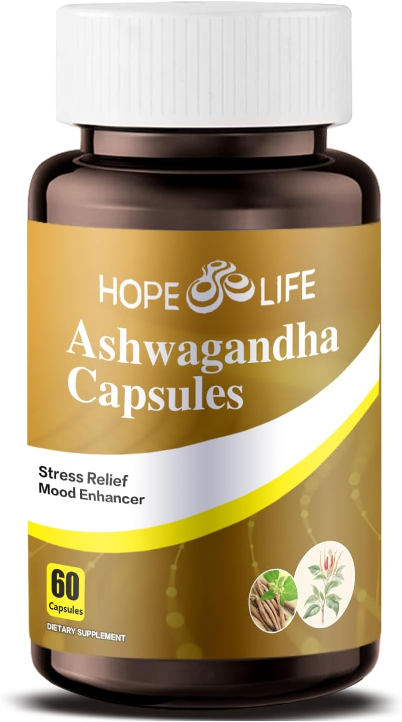 Herbal Mood & Sleep Support – Contains Ashwagandha, Spearmint Ext, GABA, Casein Protein Peptide, L-Theanine, Ginger Oil, Black Pepper Extract – Non-GMO, Soy-Free & Gluten-Free, 60 Capsules