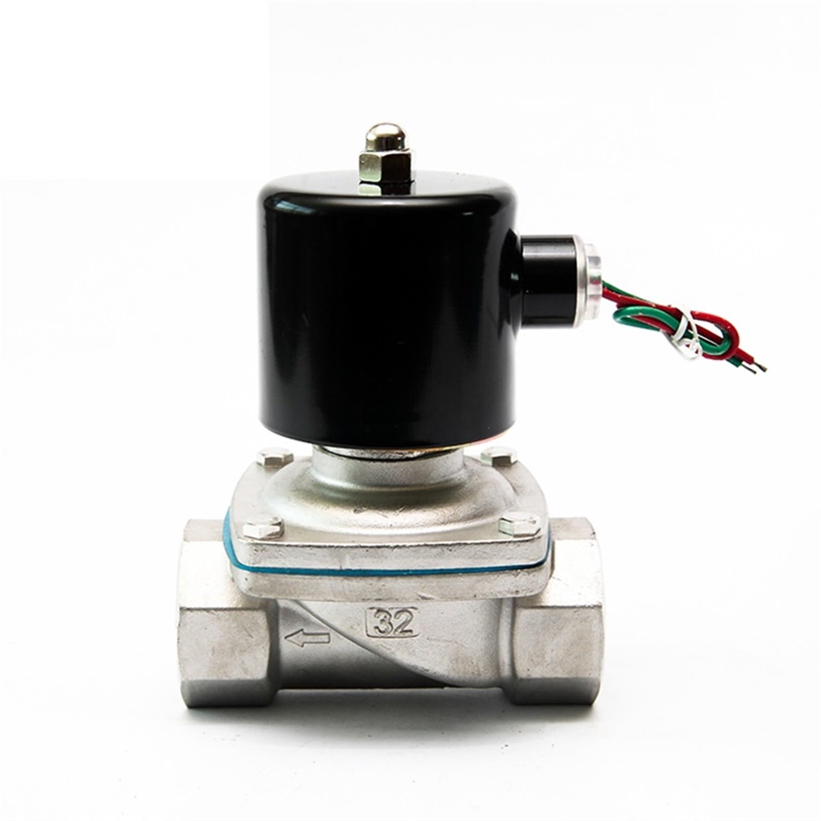 HYUJNAFZR DN32 Normally Closed Stainless Steel Solenoid Valve 220VAC 12VDC 24VDC Solenoid Valve 1-1/4 inch(110vac-normally Closed)