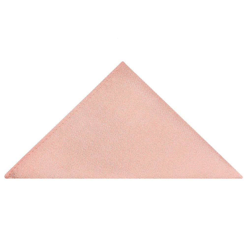 Ties R Us Men's Salmon Peach Plain Silk Pocket Square