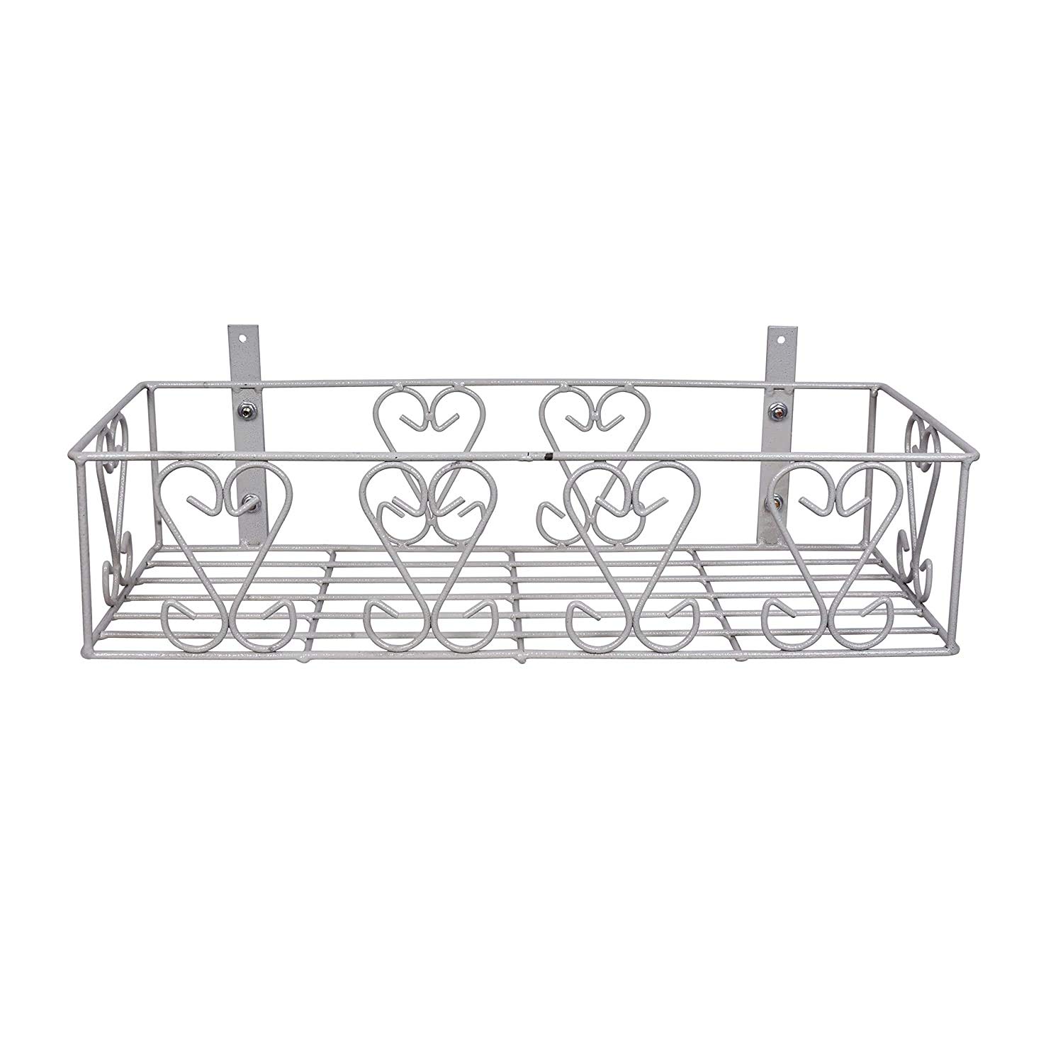 D&V ENGINEERING - Creative in innovation Metal wall fixing wall mounting wall hanging plant planter pot stand bracket for Balcony Grey - Medium