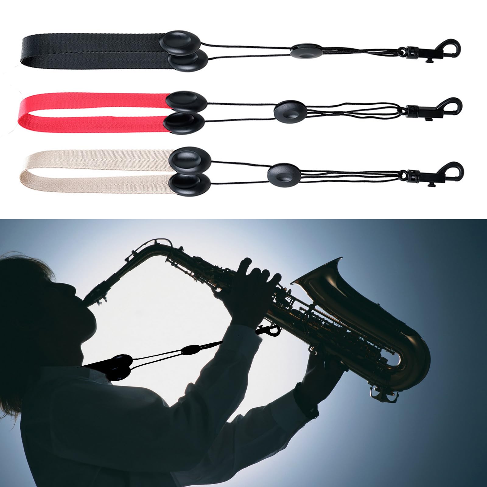Saxophone Strap Adjustable Neck Strap Saxophone Harness Soft Neck Comfortable Clarinet Neck Strap Easy To Use