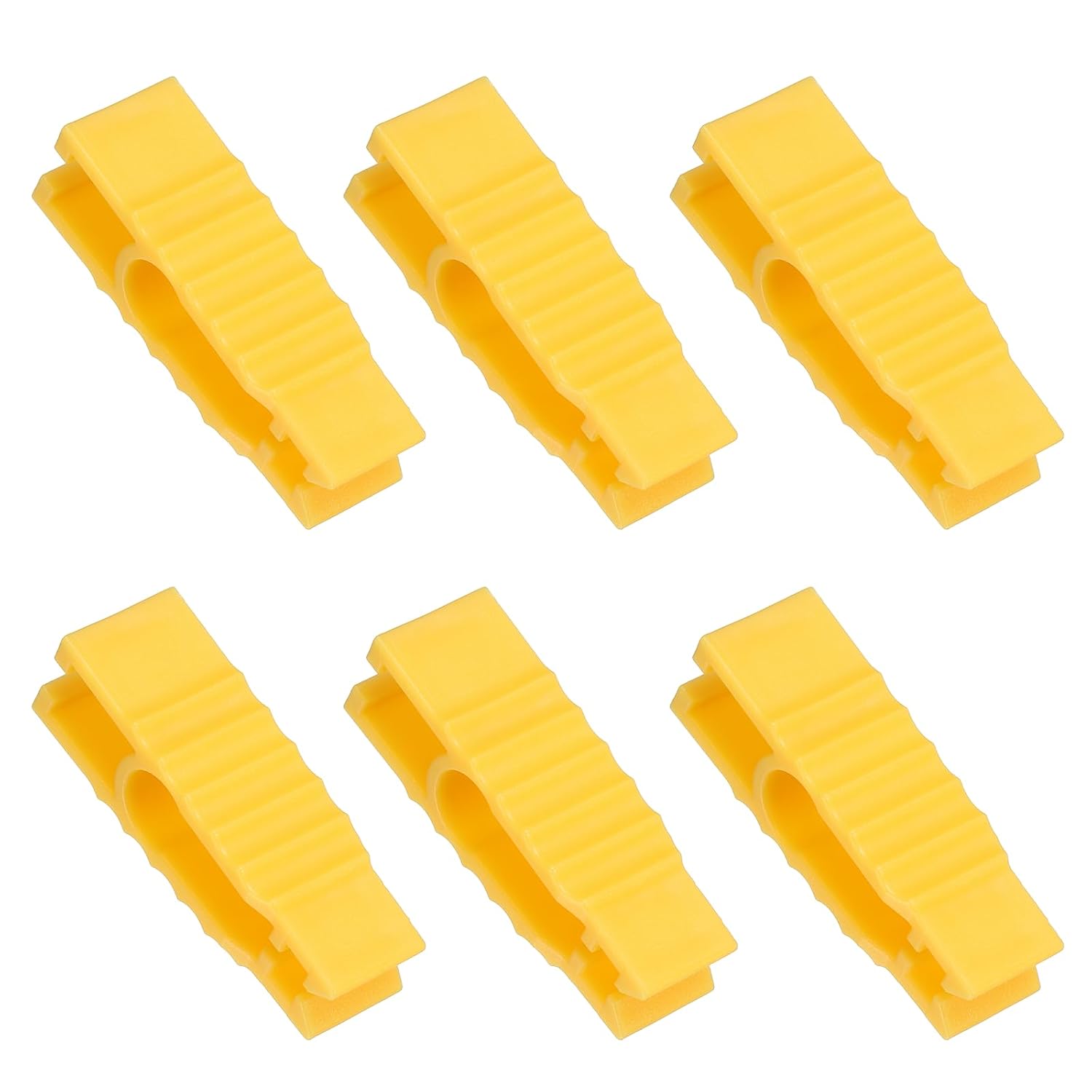 MECCANIXITY 6Pcs Fuse Puller Tool, Mini Plastic Car Fuse Removal Tool, Automotive Fuses Insertion Clip Extraction Tools for Car Motorcycle Truck Fuses Replacement, Yellow