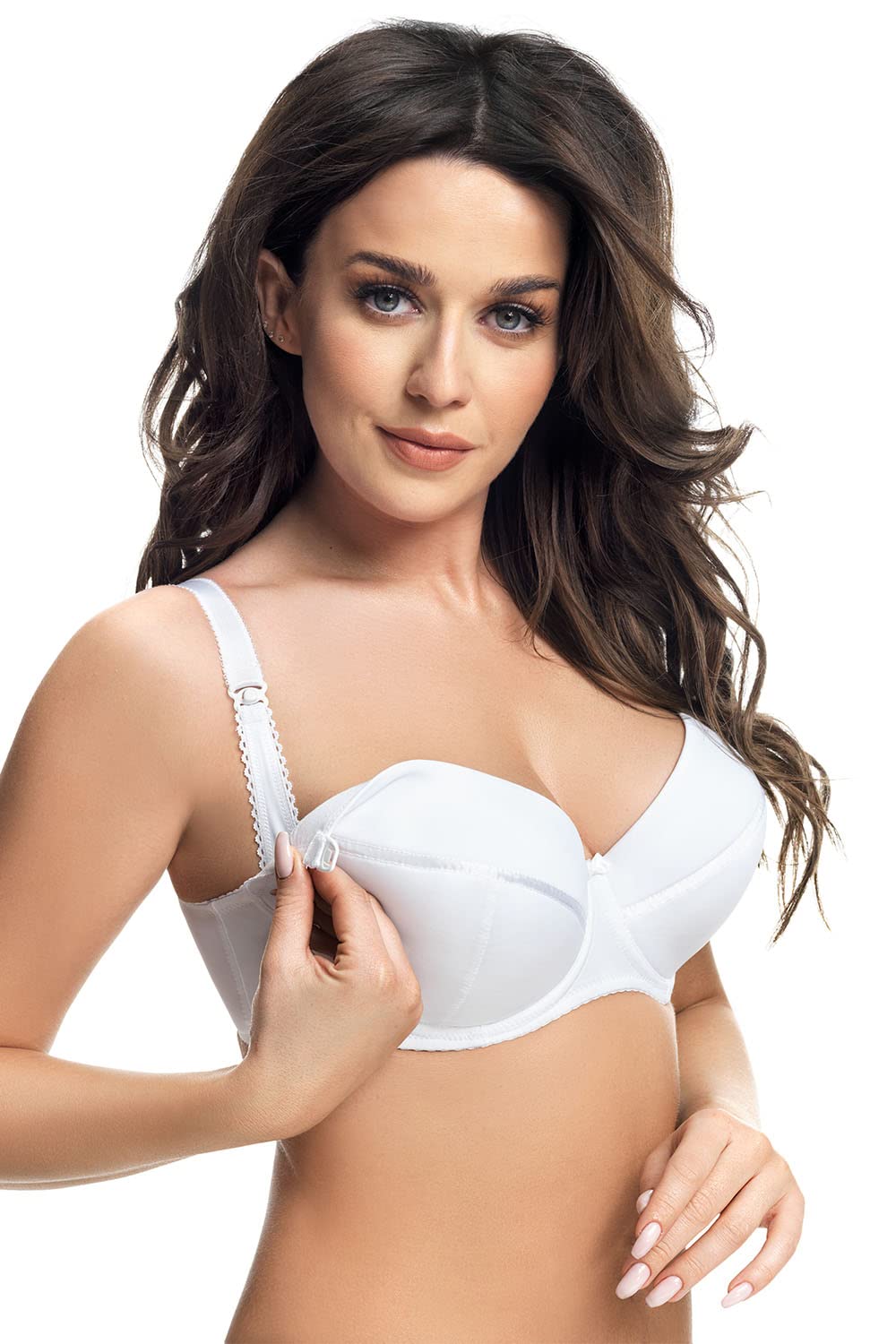 Gorsenia MK01 ANA - Reggiseno da Allattamento da Donna, Senza Motivo, Regolabile, EU