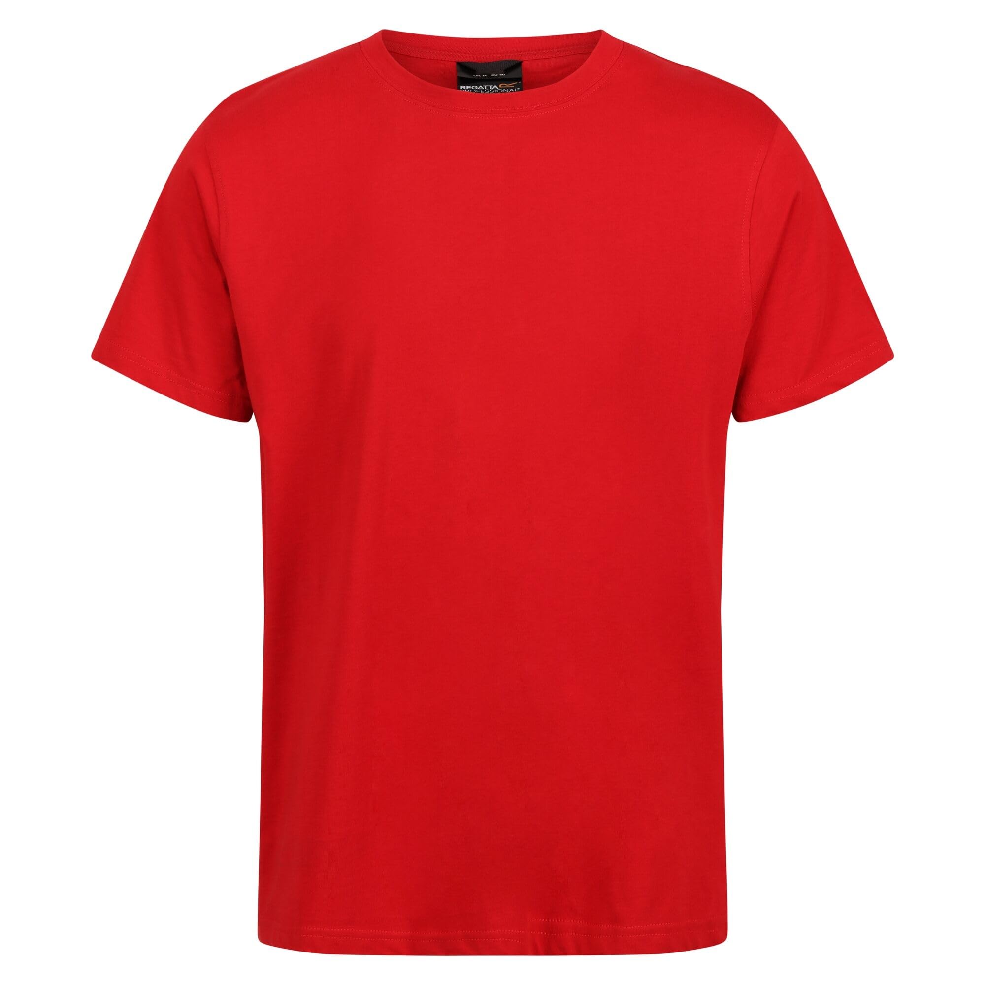 Regatta Professional Mens Pro Soft Touch Cotton Short Sleeved T Shirt Classic Red