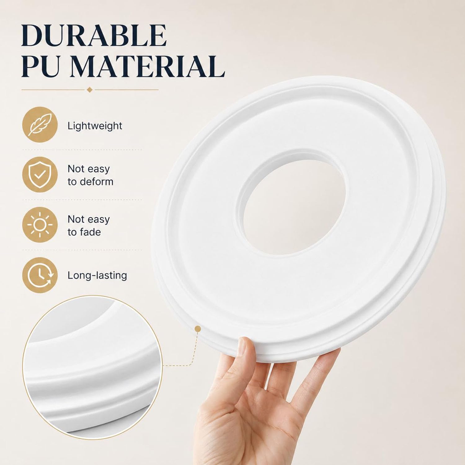 Ceiling Medallion - Fan Trim Ring (10 Inch) -2