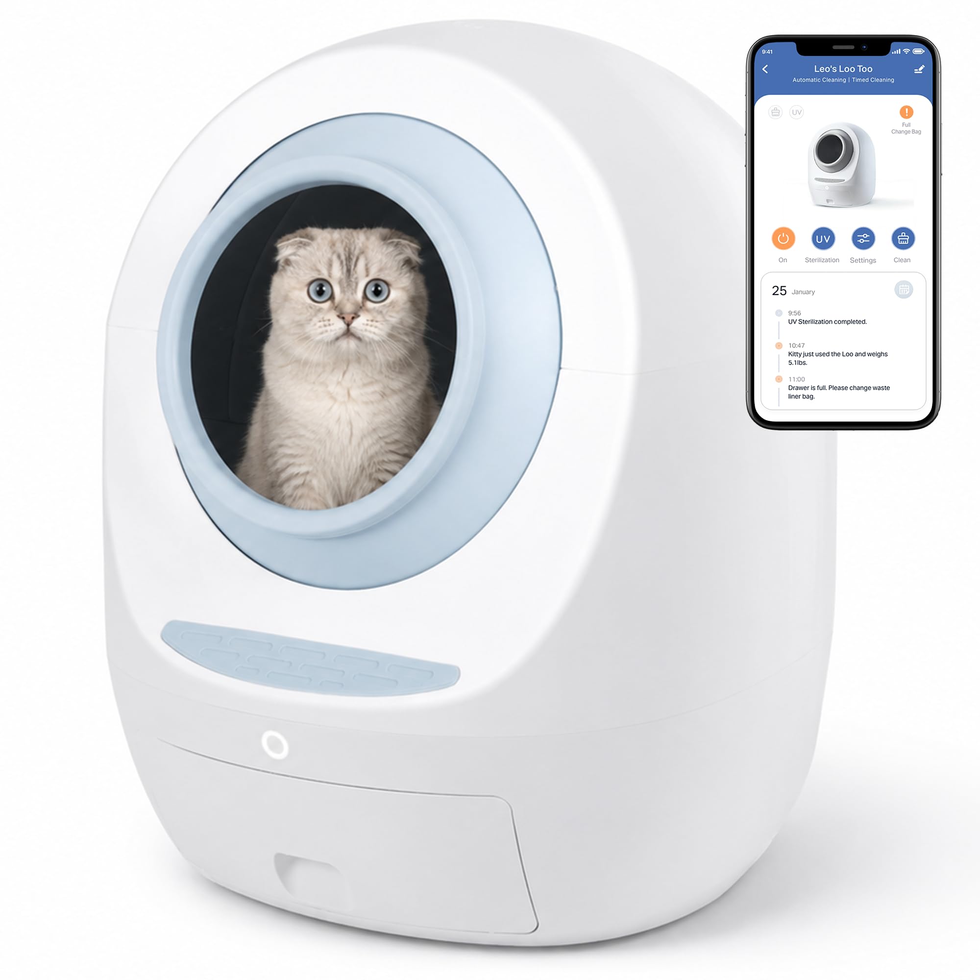 Casa Leo Automatic Self-Cleaning Cat Litter Box