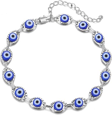 choice of all Evil Eye Bracelets Blue Eye Ojo Hamsa Jewelry Dainty Gold Link Bracelets for Women Lucky Turkish Protection Trendy Birthday Jewelry Gifts