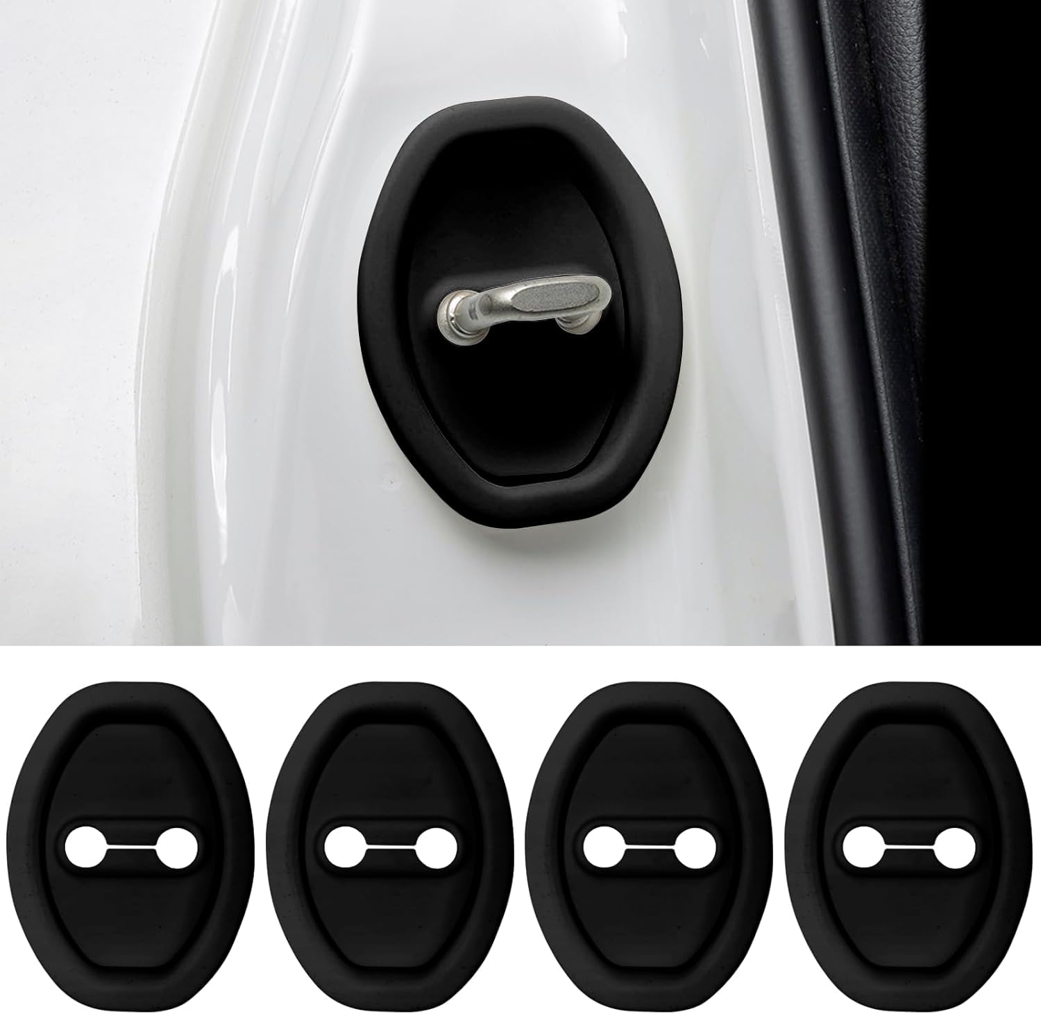ZHAOYINFANG 4 Door Lock Covers for Mazda 3 2014-2024