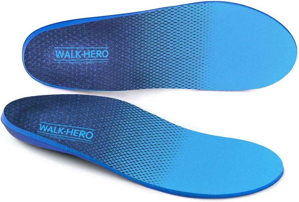 Plantar Fasciitis Feet Insoles Arch Supports Orthotics Inserts Relieve Flat Feet, High Arch, Foot Pain Mens 8-8 1/2 | Womens 10-10 1/2