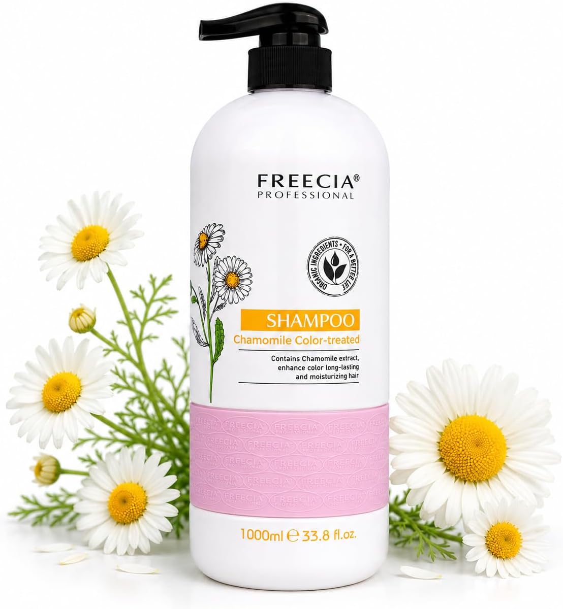 Chamomile Shampoo for Color Treated Hair, Enhances & Protects Hair Color, Sulfate Free, Deep Hydration, Revitalizes Dull Hair and Scalp, All Hair Types - 1000ml
