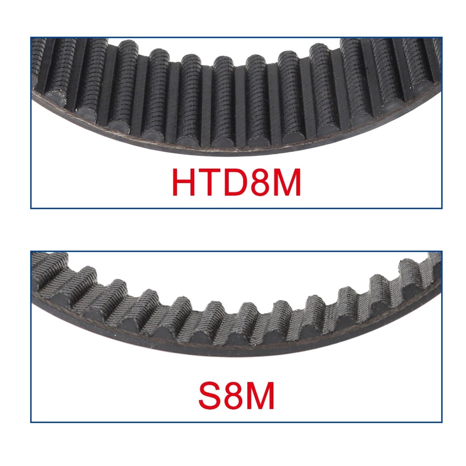 HTD 8M pasek rozrządu 1056132T 8 mm skok 20/25/30/40 mm guma, idealny do maszyn CNC, robotyki i drukarek 3D, wysoka wydajność części zamiennych