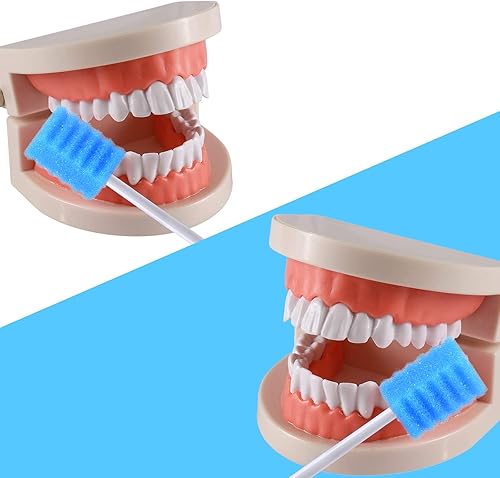 Miniatura 5 de BVN - 100 hisopos desechables para la boca, hisopos orales de BVN desechables, hisopos bucales desechables, hisopos bucales, sin sabor y estériles