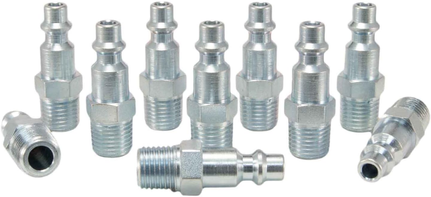 Foster 3 Series - Steel Plugs 10pc, 1/4" Body, 1/4" NPT - Industrial Interchange, I/M, MIL Spec,