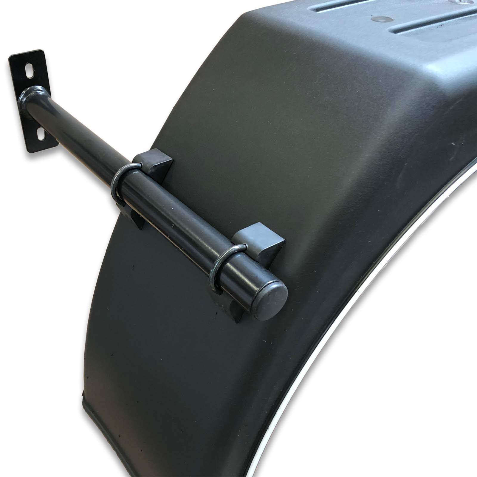 Kotflügel Tragrohr schwarz Ø33 mm x 450 mm Träger, Bügel, Halter, LKW - Anhänger Gewinde M6