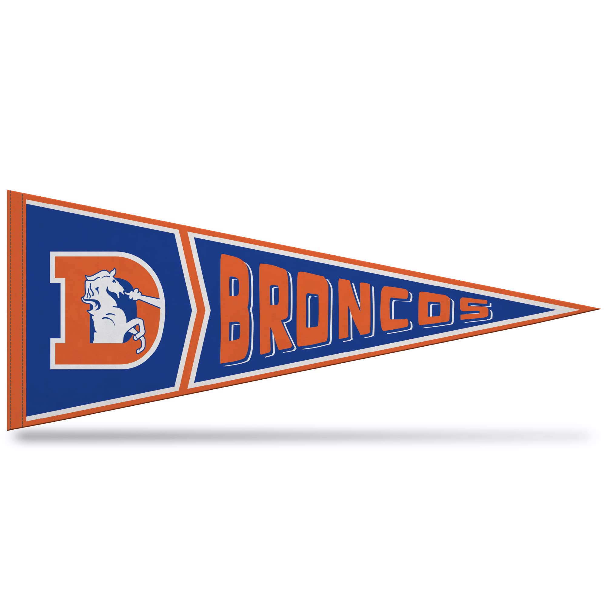 Fanion Denver Broncos NFL en feutre pour creer une ambiance stadium dans votre salle de jeux