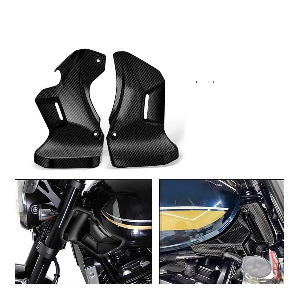 Aletas carenado Tipo alerón Cubierta Lateral Tanque Combustible Delantero Motocicleta Carenado Gas Protección Panel Lateral para Z900RS SE 2024 2018-2024 | Black