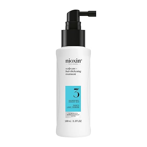 Nioxin System 3 Tratamiento para el cuero cabelludo y el cabello cabello tratado con color con adelgazamiento ligero 34 onzas Nioxin System 3 Tratamiento para el cuero cabelludo y el cabello cabello tratado con color con adelgazamiento ligero 34 onzas